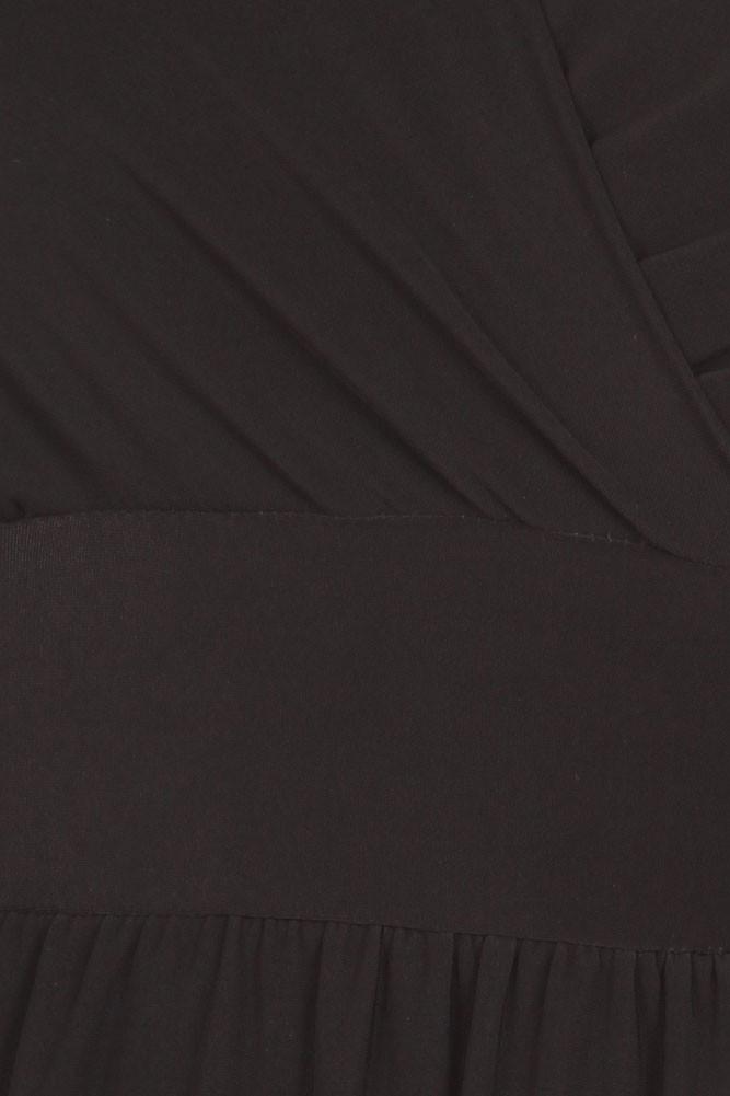 Plus Size Radiance Tulip Hem Black Maxi Dress