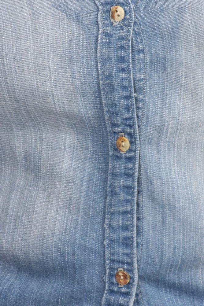 Plus Size Free Spirit Button Up Denim Top