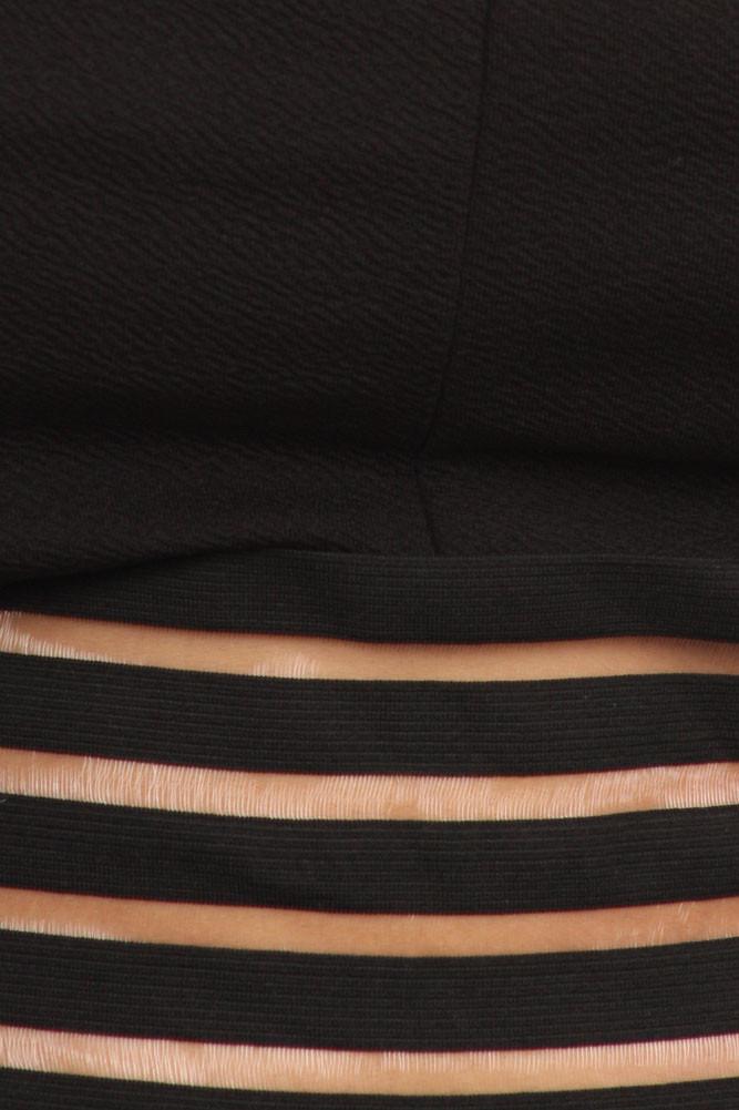 Plus Size Sweetheart Midriff Cut Out Crop Top