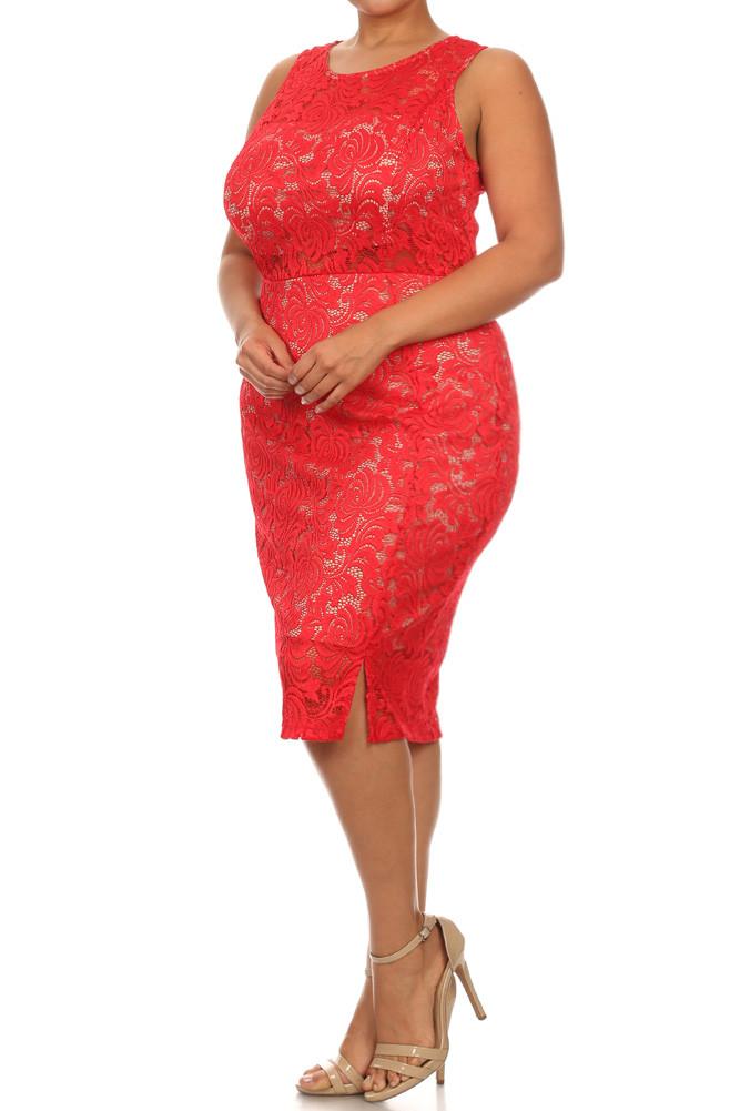 Plus Size Pretty Victorian Lace Dress