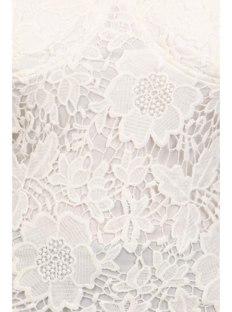 Plus Size Sun Kissed Floral Crochet White Top