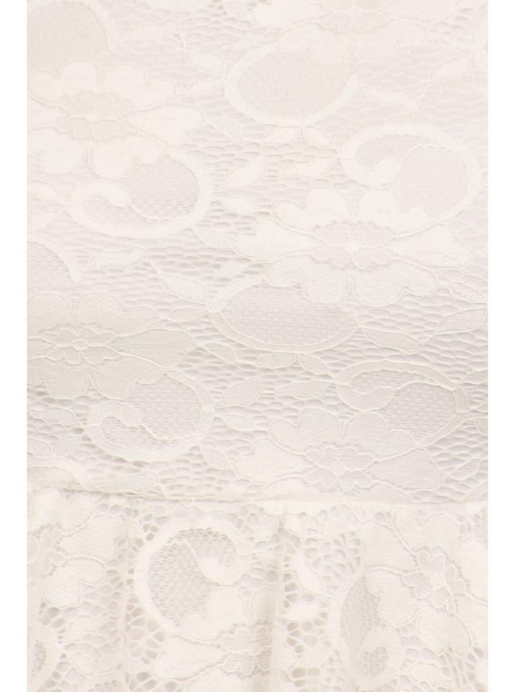 Plus Size Blooming Days Floral Peplum White Tank