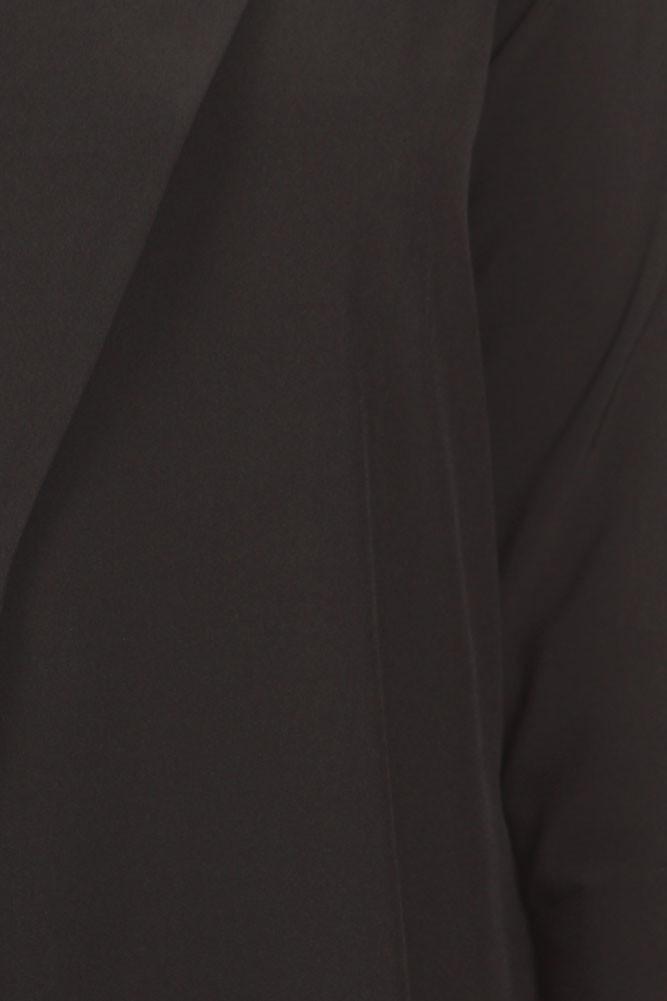 Plus Size In Town Sheer Split Sides Black Jacket