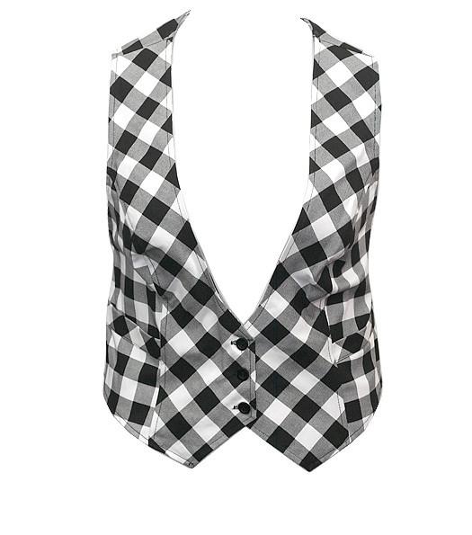 Trendy Checkered Cute Vest