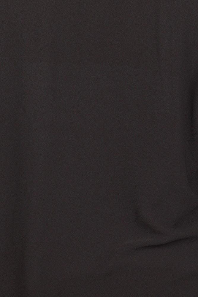 Plus Size Friday Night Draped Sheer Black Cardigan