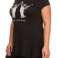 Plus Size Studded Rock and Roll Tee