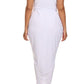 Plus Size Radiance Tulip Hem White Maxi Dress