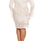 Plus Size Lace Darling Bell Sleeves White Dress