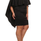 Plus Size Lavish Caped Layered Dress