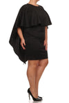 Plus Size Lavish Caped Layered Dress