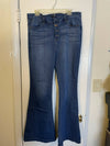 Wide Leg Button Fly Jeans