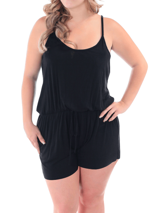 Plus Size Sweet Adventure Black Romper