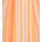 Plus Size Breezy Striped Orange Chiffon Top