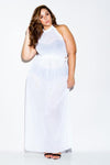 Plus Size Chic Seductive Sleeveless See Through Dress