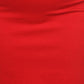 Plus Size Sizzling Sleek Red Midi Skirt