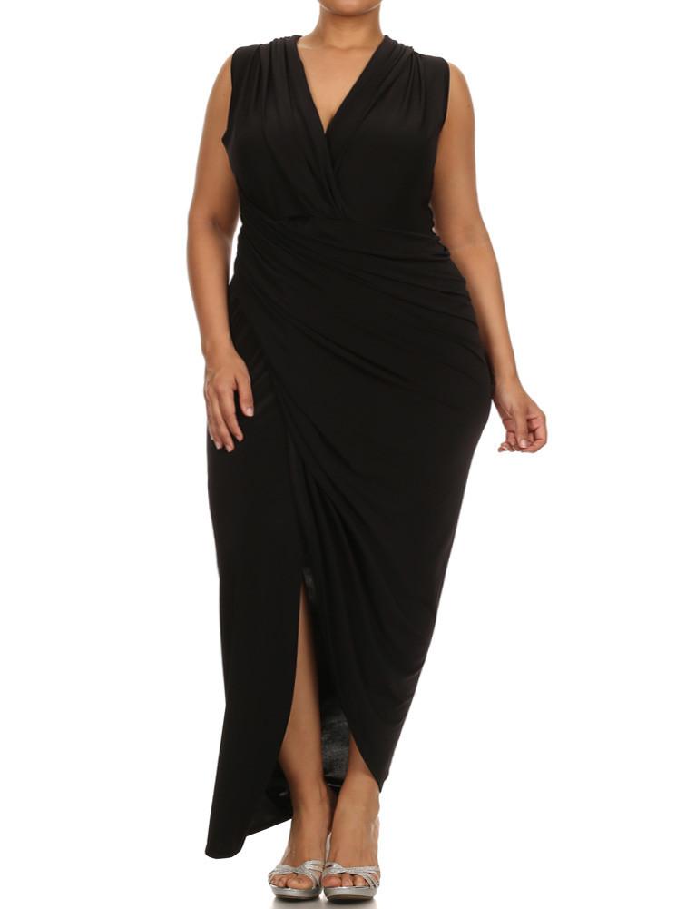 Plus Size Night To Remember BlackMaxi Dress