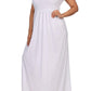 Plus Size Pier Days High Slit White Maxi Dress