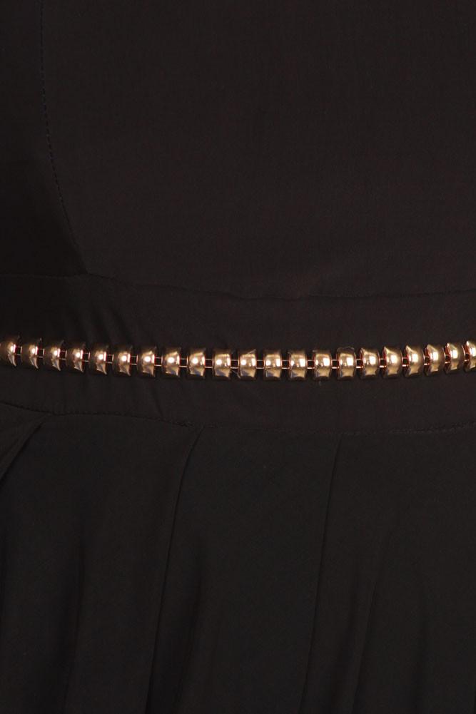 Plus Size Glamour Gilded Belt Bubble Dress