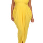 Plus Size Radiance Tulip Hem Yellow Maxi Dress