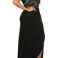 Plus Size Floral Crochet Empire Waist Maxi Dress