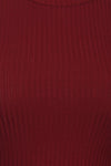 Plus Size Polished Dip Hem Burgundy Dress