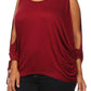 Plus Size Sexy Boxy Dolman Sleeves Top