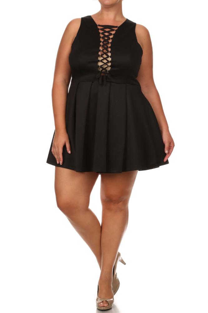 Plus Size Midnight Crush Lace Dress