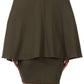 Plus Size Kim K Cape Peplum Dress
