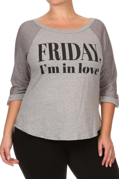 Plus Size Chic Friday I'm In Love Top