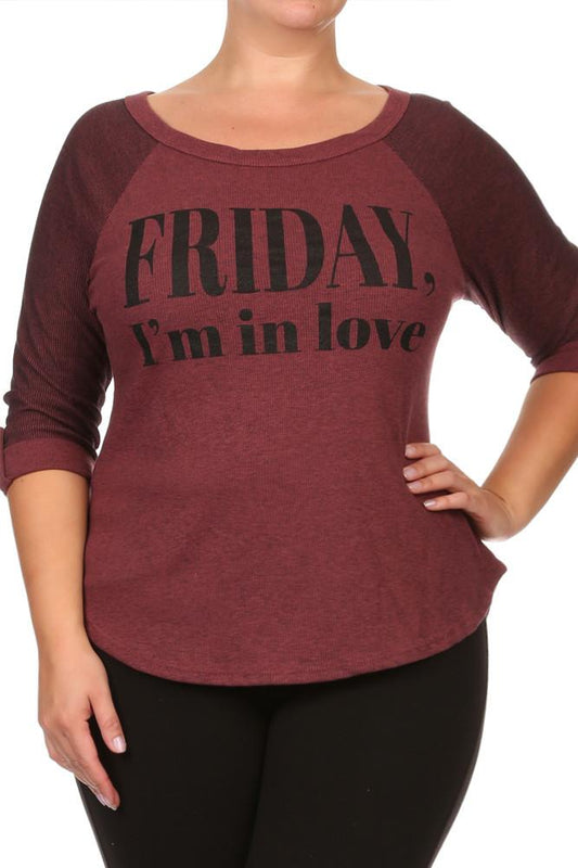 Plus Size Chic Friday I'm In Love Top
