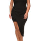Plus Size Gorgeous Jagged Hemline Dress