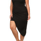 Plus Size Gorgeous Jagged Hemline Dress