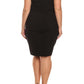 Plus Size Plunging Jagged Hemline Dress