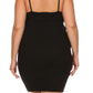 Plus Size Ribbed Knit Soft Hot Body-con Dress