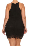 Plus Size Lace Boho Bombshell Crochet Dress