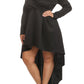 Plus Size Gala Surplice Neckline Long Sleeve Dress