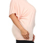Plus Size Essential Off The Shoulder Pink Top