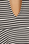 Plus Size Let's Party Striped Skater Dress