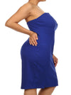 Plus Size Love Spell Plunging Neckline Blue Dress
