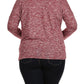 Plus Size Love And Be Loved Knitted Red Top