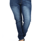 Plus Size Just Right Faded Navy Blue Denim Skinny Jeans