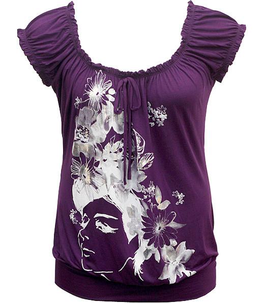 Trendy Diva Fun Purple Shirt