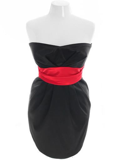 Plus Size Diva Sexy Red Tube Event Dress