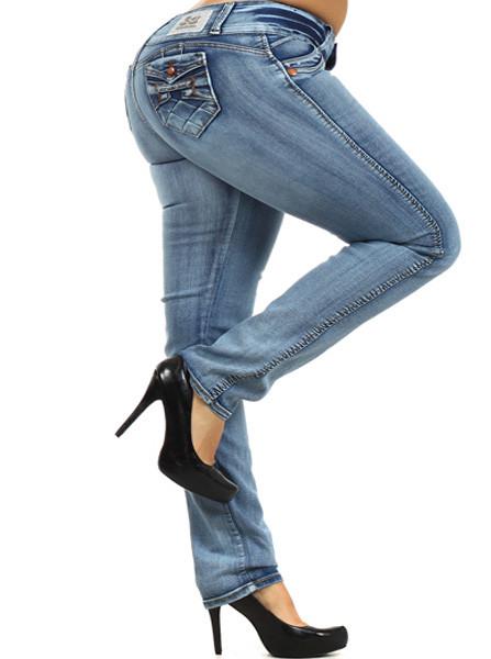 Plus Size Booty Lifter Designer Pocket Jeans