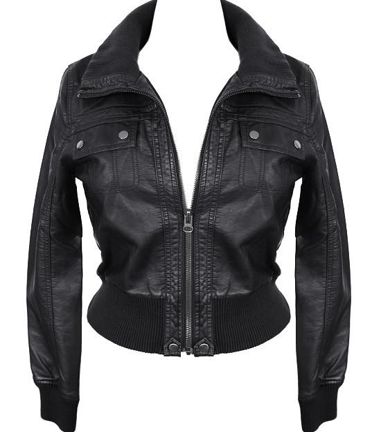 Plus Size Sexy Diva Bomber Black Jacket