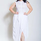 Plus Size Two Piece See Through Sleeveless Dress