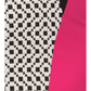 Plus Size Checkered Pastel Colorblock Pink Dress