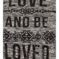 Plus Size Love And Be Loved Knitted Black Top