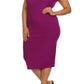 Plus Size Sweet Talker Off The Shoulders Purple Midi Dress