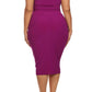 Plus Size Sweet Talker Off The Shoulders Purple Midi Dress